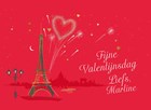 Fijne valentijnsdag Eiffeltoren